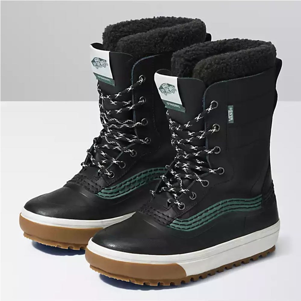 Vans Standard Snow MTE Snow boots black leather felt liner 9” shaft.  NOT NWT